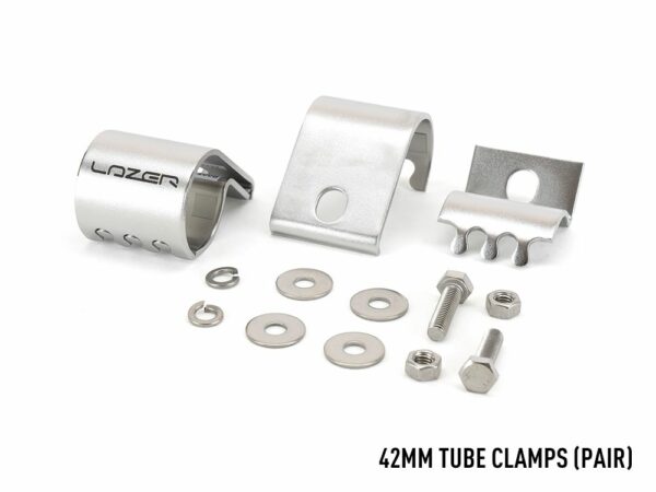 BRIDE DE MONTAGE INOX - TUBE Ø 42mm (la paire)