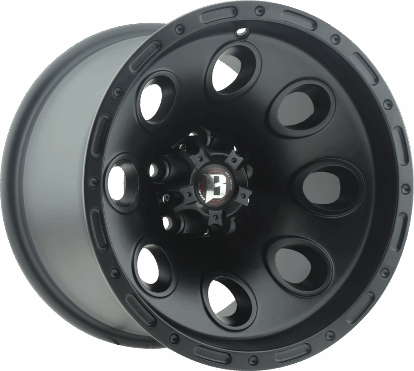 JANTE BALLISTIC 044  10 X 15 5x114.3 ET-40 CB71.6 BLACK
