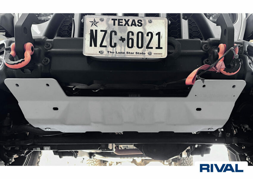 PLAQUE PROTECTION RIVAL BARRE DIRECTION JEEP JK/JL  (bO21) – Image 3