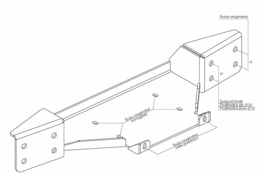 PLATINE TREUIL PC ORIGINE FORD RANGER RAPTOR 2019-2022