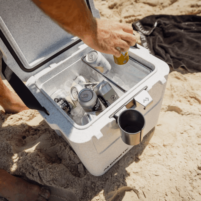SUPPORT & PORTE CANNETTE POUR GLACIERE PATROL – Image 2