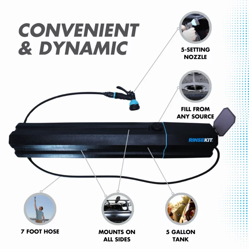 RINSEKIT 5 GALLON (19 L) RACK SHOWER
