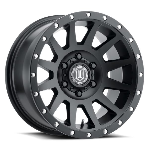 JANTE ICON ALLOYS COMPRESSION SAT BLACK 8.5 X 17 6x139.7 ET25 CB106.1
