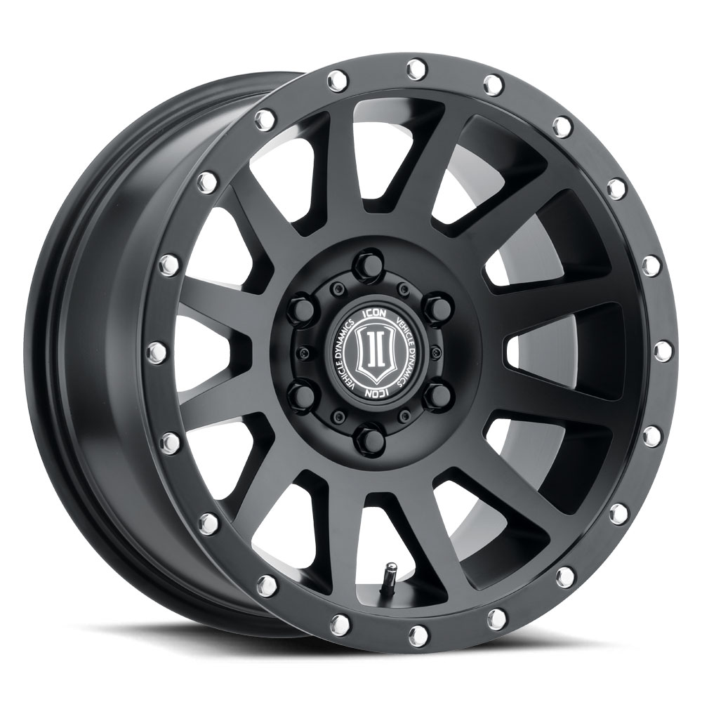 JANTE ICON ALLOYS COMPRESSION SAT BLACK 8.5 X 17 6x139.7 ET25 CB106.1