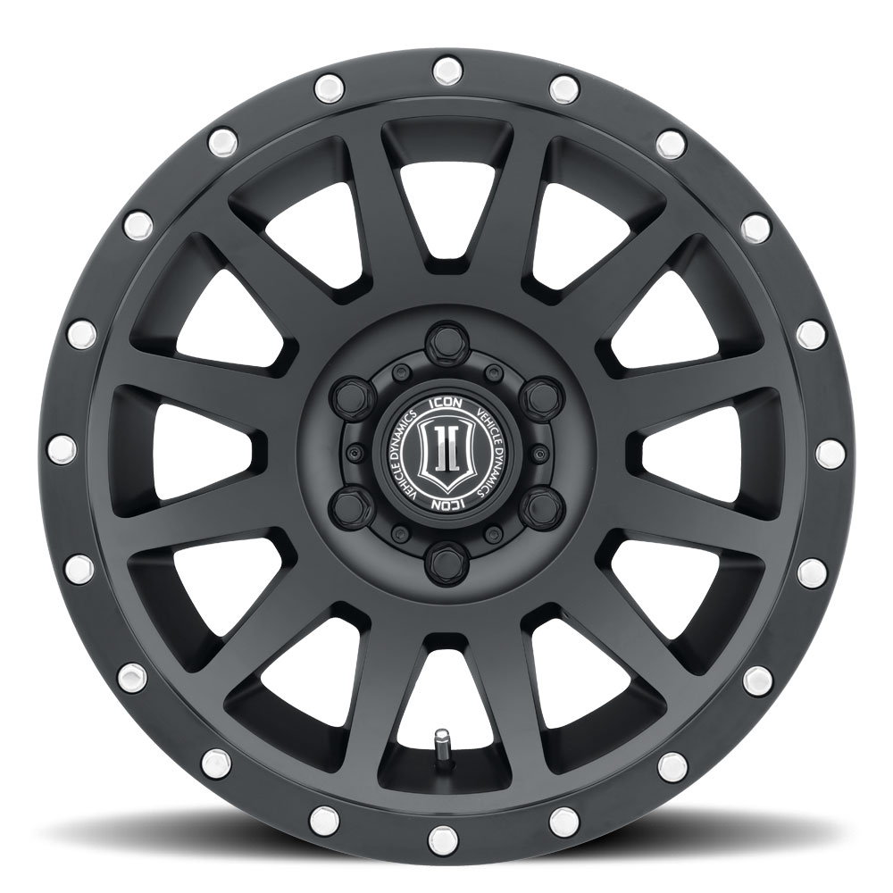 JANTE ICON ALLOYS COMPRESSION SAT BLACK 8.5 X 17 6x139.7 ET25 CB106.1 – Image 7