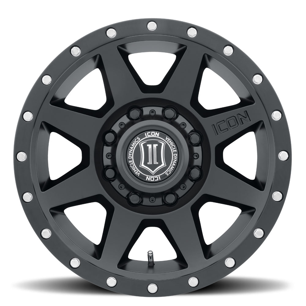 JANTE ICON ALLOYS REBOUND HD SAT BLACK 8.5 X 17 8x165.1 ET13 CB121 – Image 4