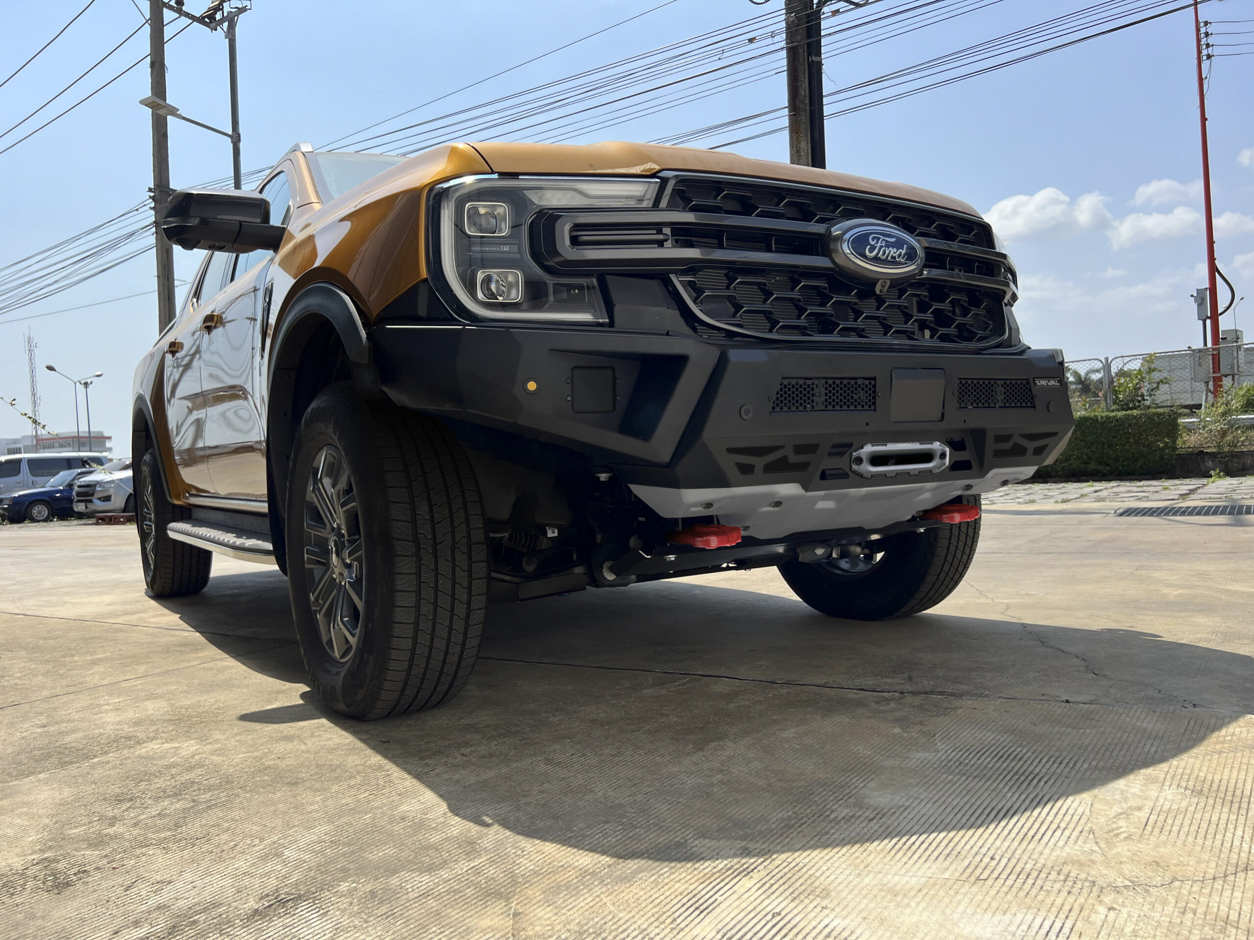BUMPER FRONT RIVAL FORD RANGER 2022+ (USAGE COMPETITION) – Image 3