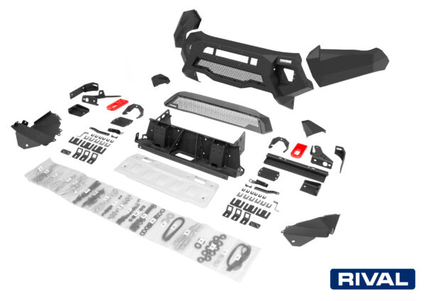 BUMPER FRONT RIVAL TOYOTA HILUX 2021 -> (USAGE COMPETITION)