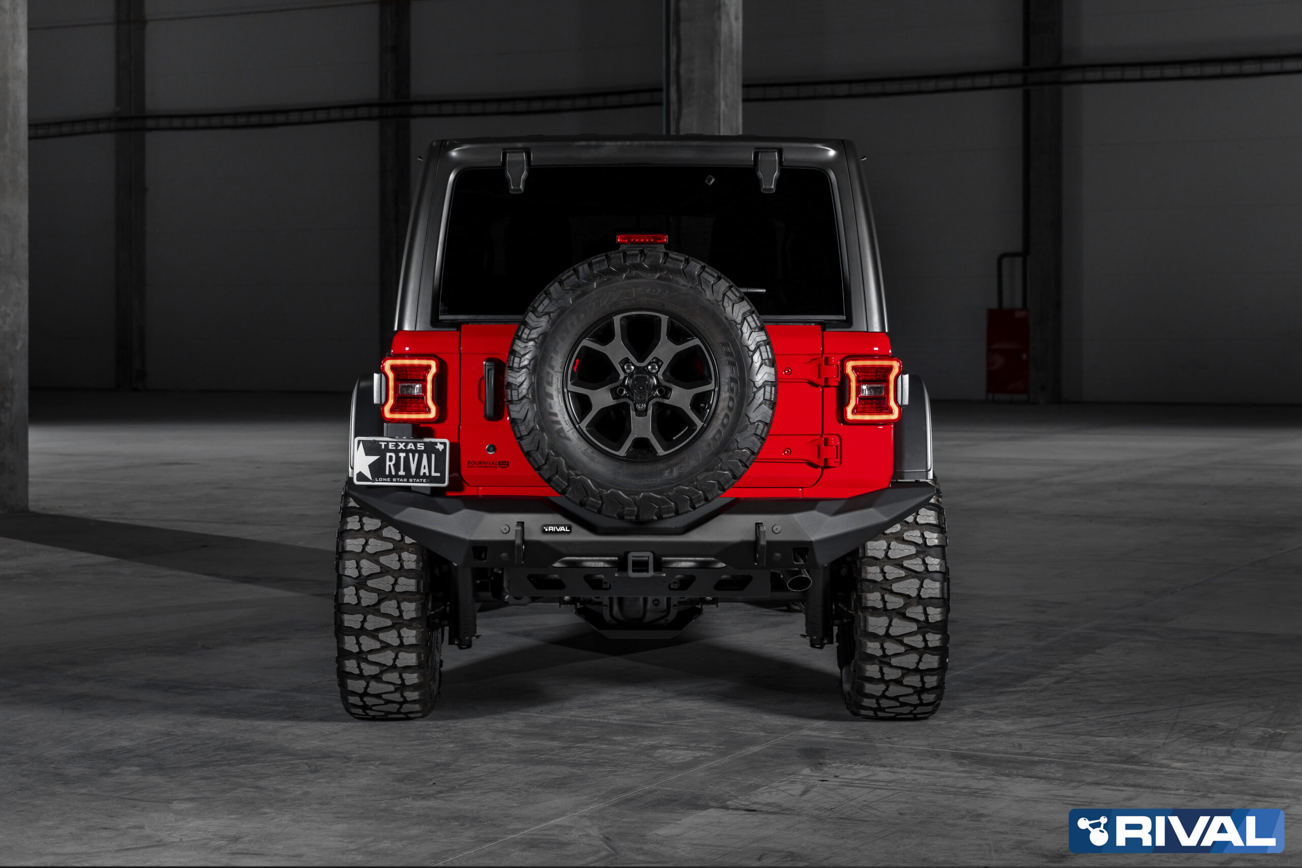 BUMPER REAR RIVAL JEEP WRANGLER JL (USAGE COMPETITION) – Image 3