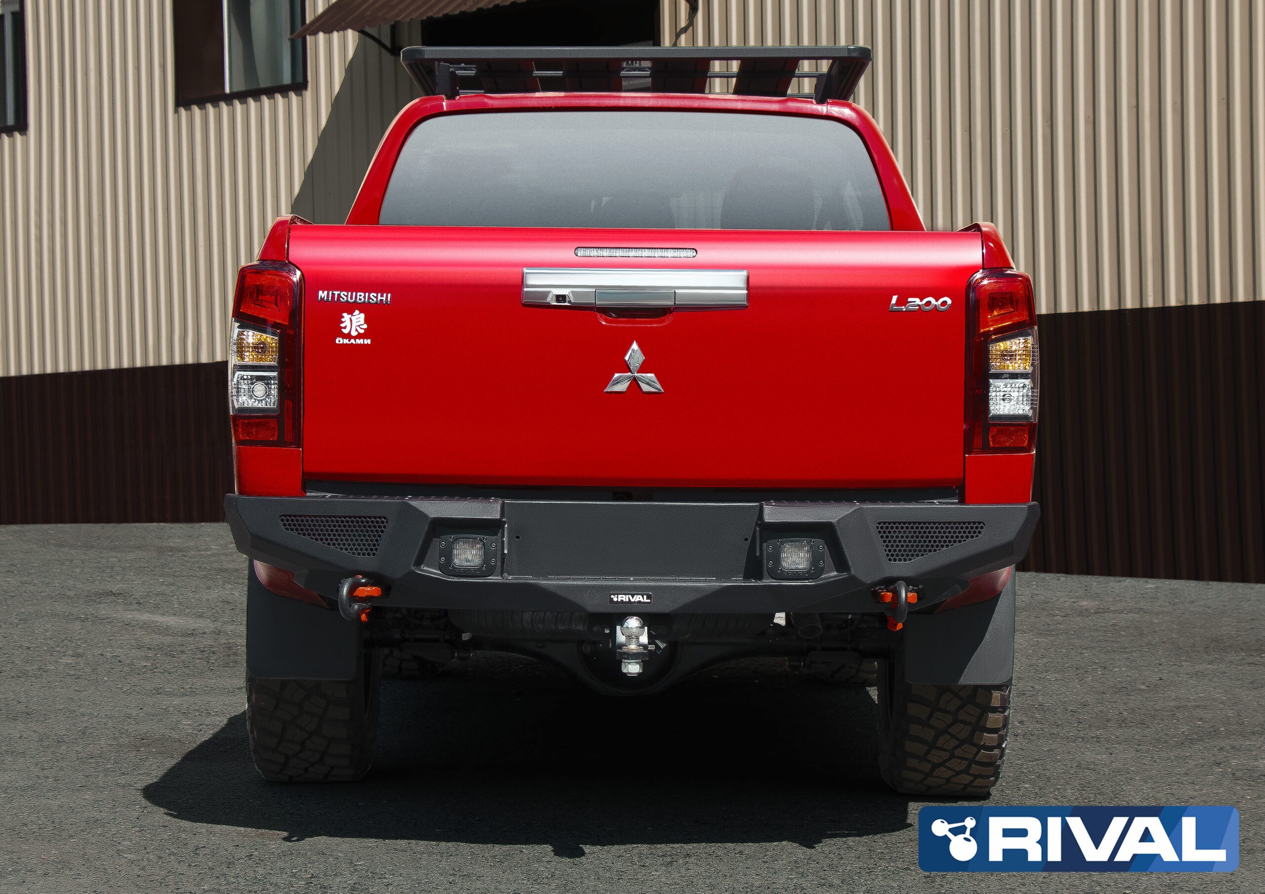 BUMPER REAR RIVAL MITSUBISHI L200 2019+ (USAGE COMPETITION) – Image 3