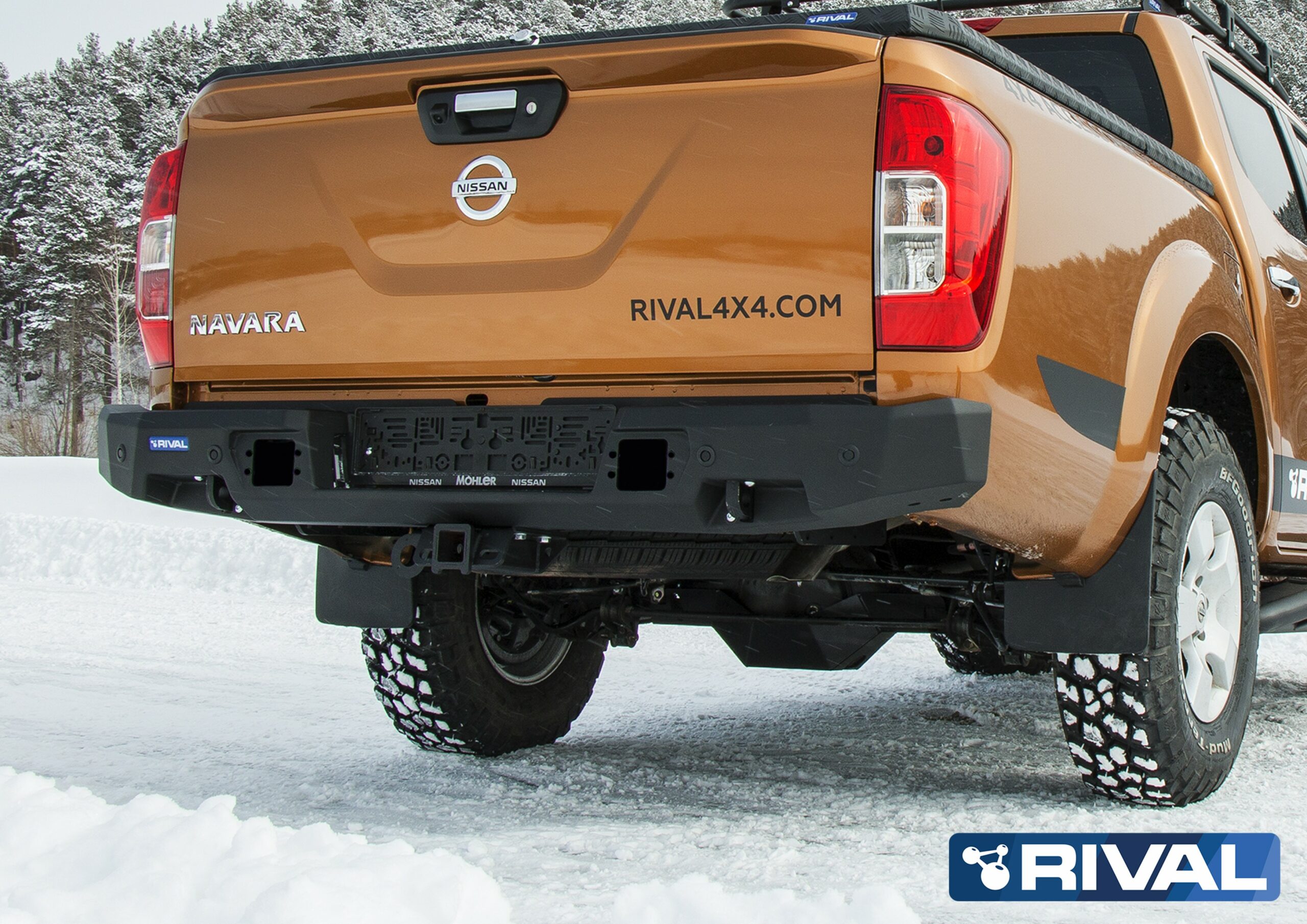 BUMPER REAR RIVAL NISSAN NAVARA NP 300 (USAGE COMPETITION) (bP30) – Image 2