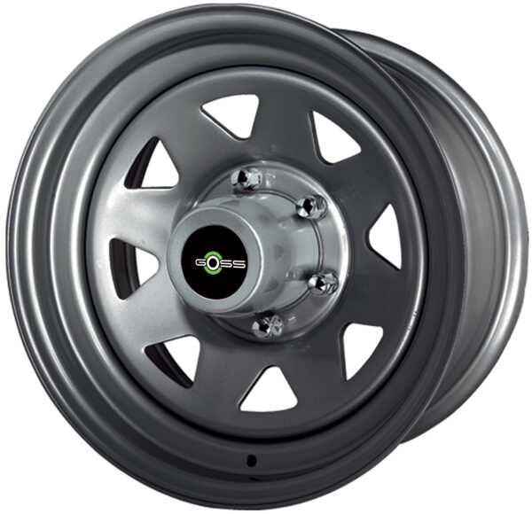 JANTE GOSS TRIANGULAR GUN METAL GRAY 7X15  6x139.7 ET-6 CB110