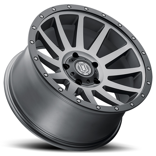 JANTE ICON ALLOYS COMPRESSION TITANIUM 8.5 X 17 6x139.7 ET6 CB106.1 – Image 2