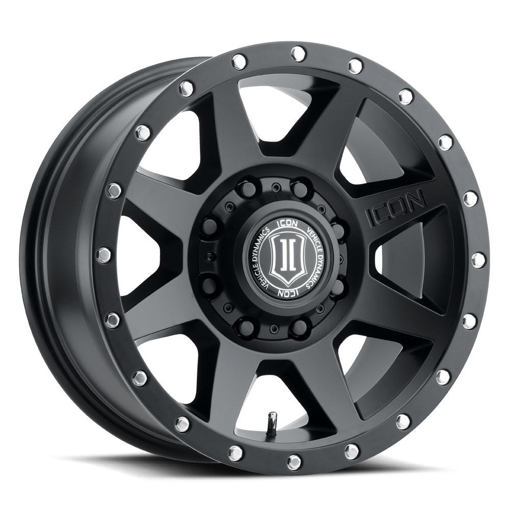 JANTE ICON ALLOYS REBOUND HD SAT BLACK 8.5 X 17 8x165.1 ET13 CB121