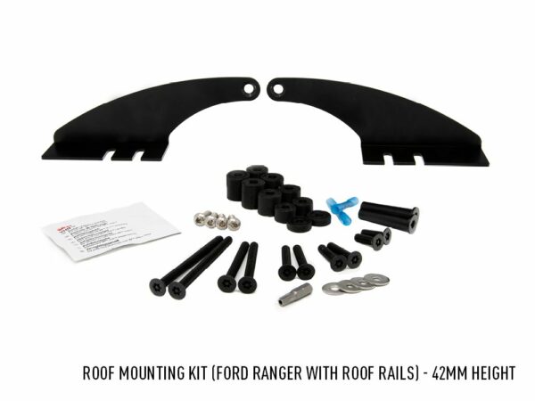 KIT MONTAGE TOIT FORD RANGER (avec rails de toit) - H 42mm / P 70mm -