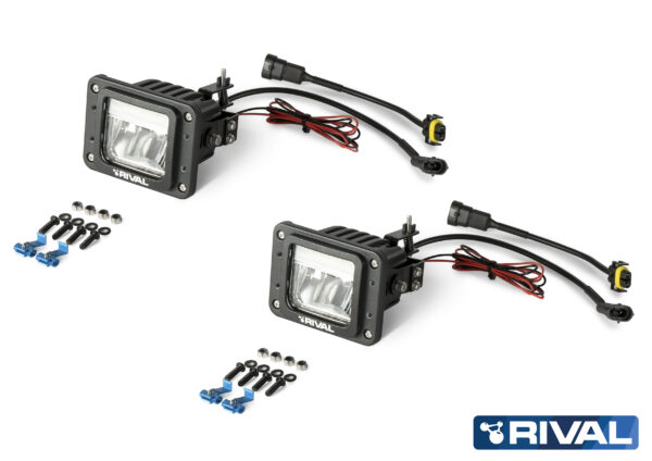 PHARE LED RIVAL ANTI-BROUILLARD + POSITION - PC AV (la paire)  (bQ11)