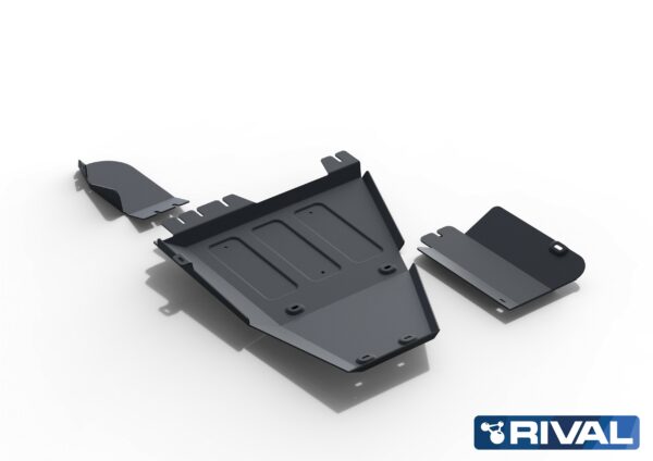 PLAQUE PROTECTION 3 mm RIVAL ACIER BT+ADBLUE+SONDE LAMBDA TOYOTA HILU