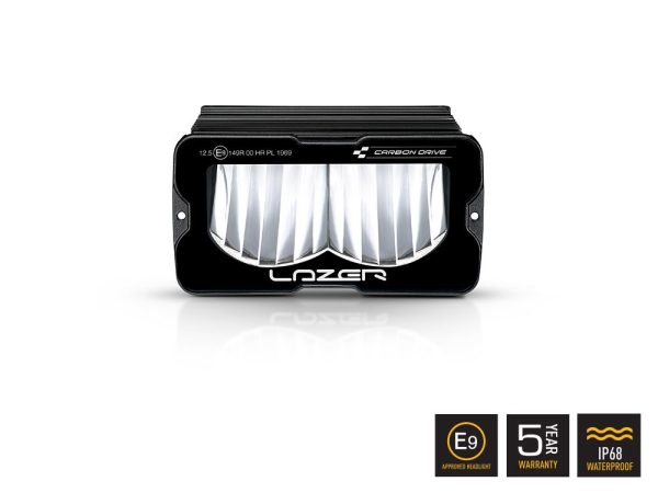 PHARE LED LAZER CARBON-2 DRIVE (MODE FEU JAUNE)